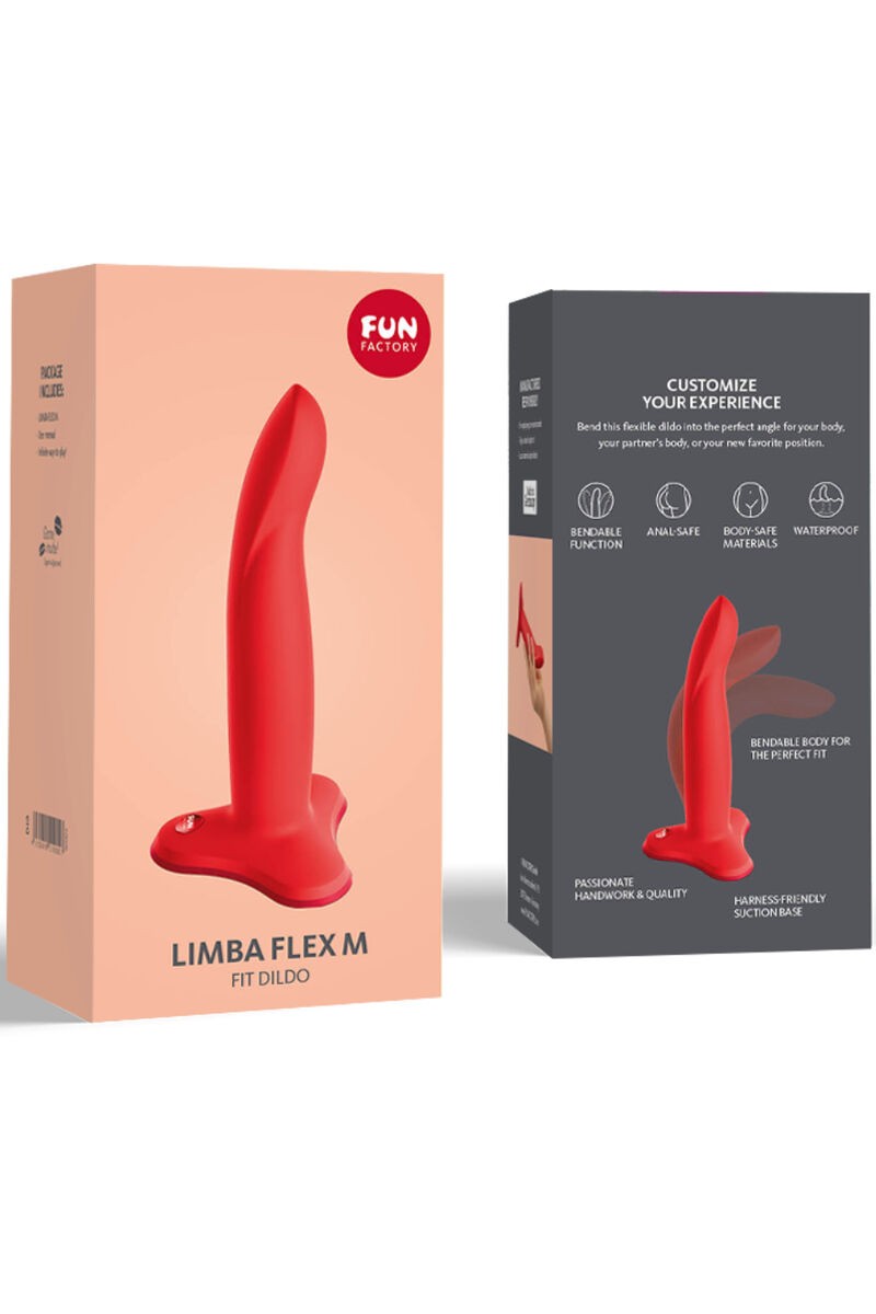 FUN FACTORY - LIMBA CONSOLADOR FLEXIBLE ROJO TALLA M