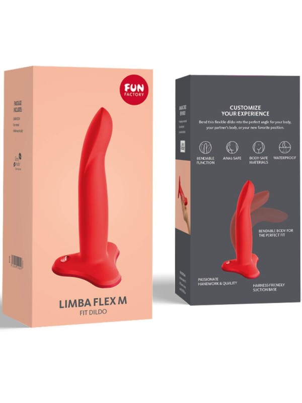 FUN FACTORY - LIMBA CONSOLADOR FLEXIBLE ROJO TALLA M