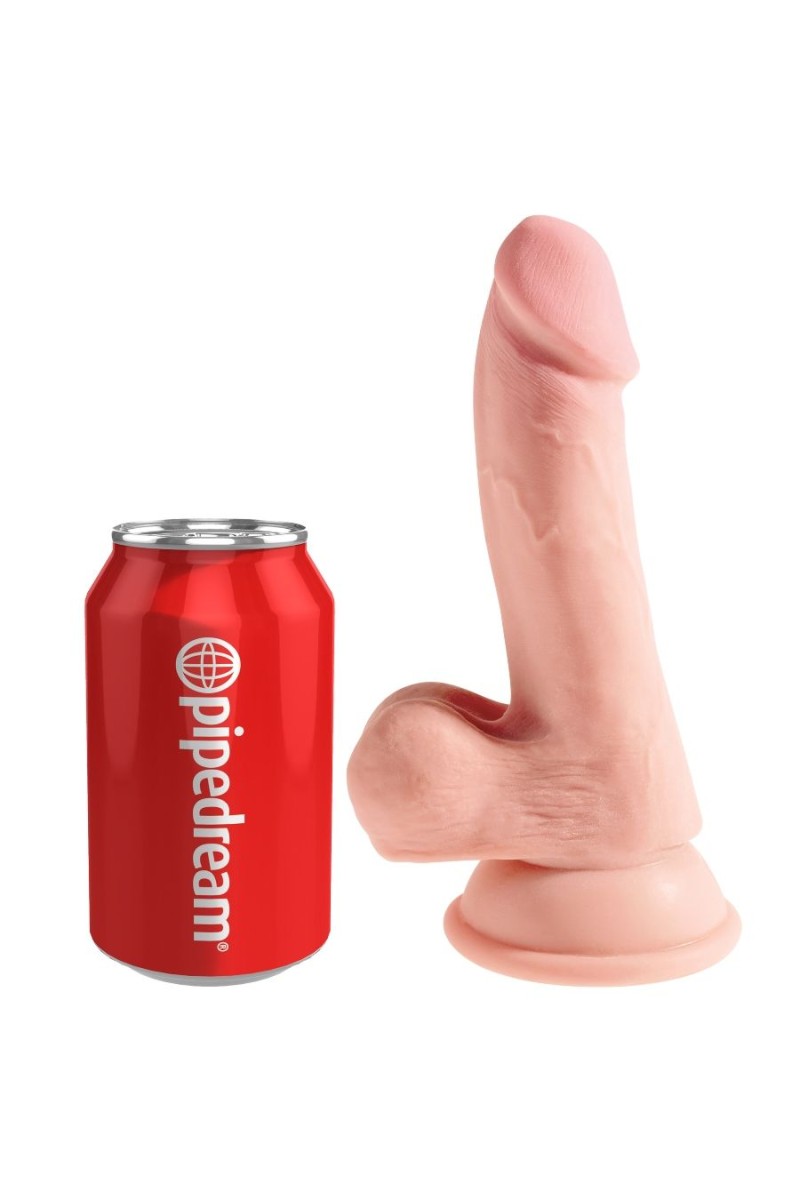 KING COCK - DILDO TRIPLE DENSIDAD 14 CM