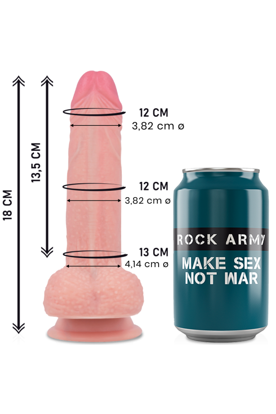 ROCKARMY - LIQUID SILICONE DILDO PREMIUM MUSTANG 18CM