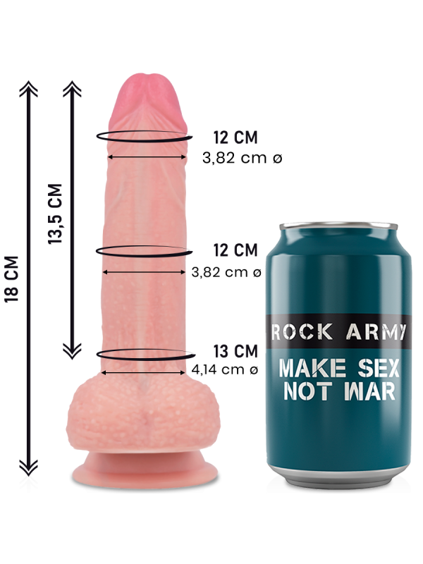 ROCKARMY - LIQUID SILICONE DILDO PREMIUM MUSTANG 18CM