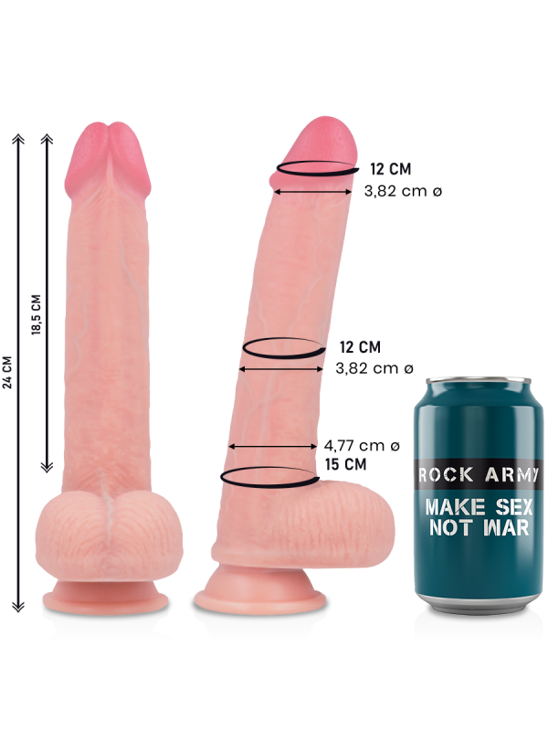 ROCKARMY - LIQUID SILICONE DILDO PREMIUM KINGCOBRA 24CM