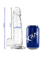 X RAY - CLEAR DILDO REALISTA TRANSPARENTE 20 CM X 4.5 CM