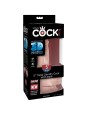 KING COCK - DILDO TRIPLE DENSIDAD 13 CM CON TESTICULOS