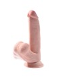 KING COCK - PLUS 3D DILDO SWINGING BALLS 24.5 CM NATURAL