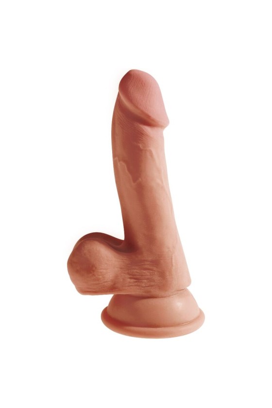 KING COCK - PLUS 3D DILDO CON TESTICULOS 17 CM