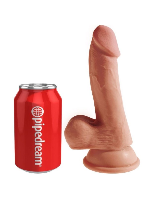 KING COCK - PLUS 3D DILDO CON TESTICULOS 17 CM