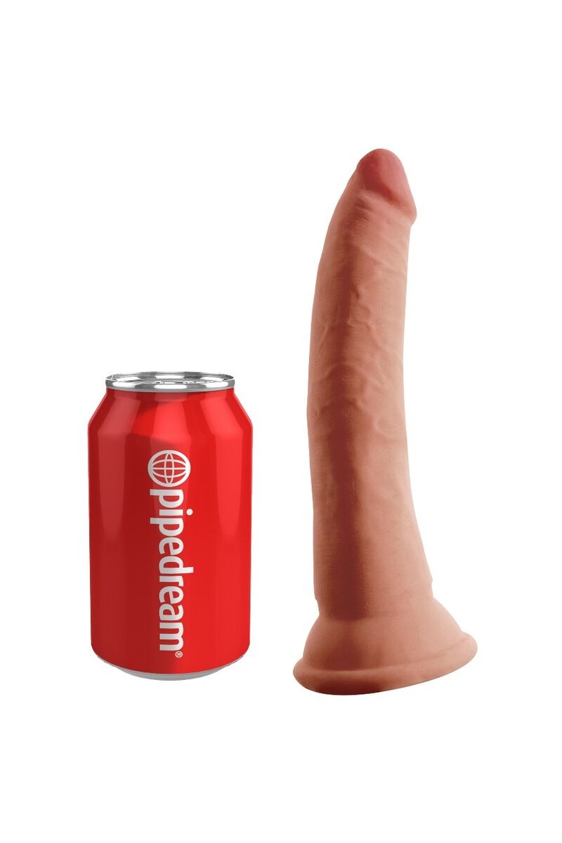 KING COCK - PLUS DILDO 3D TRIPLE DENSIDAD 18 CM