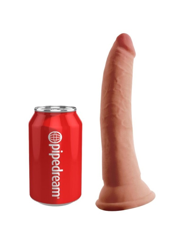 KING COCK - PLUS DILDO 3D TRIPLE DENSIDAD 18 CM