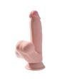 KING COCK - PLUS 3D DILDO SWINGING BALLS 15.2 CM NATURAL