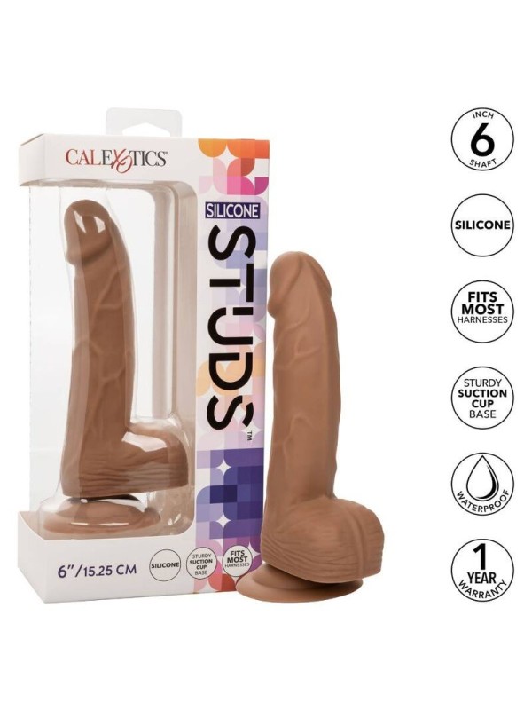 CALIFORNIA EXOTICS - SILICONE STUDS 15.24 CM BROWN