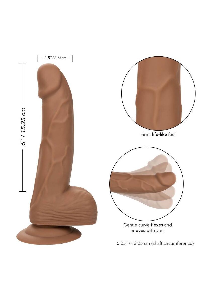 CALIFORNIA EXOTICS - SILICONE STUDS 15.24 CM BROWN