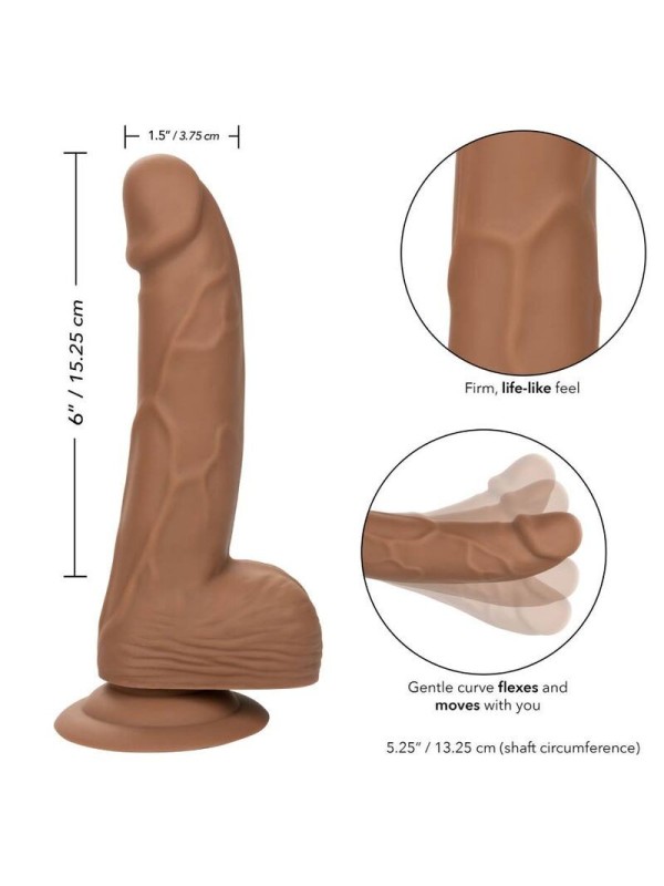 CALIFORNIA EXOTICS - SILICONE STUDS 15.24 CM BROWN