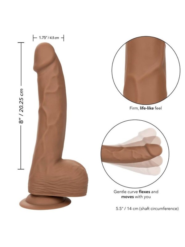 CALIFORNIA EXOTICS - SILICONE STUDS 20.32 CM BROWN