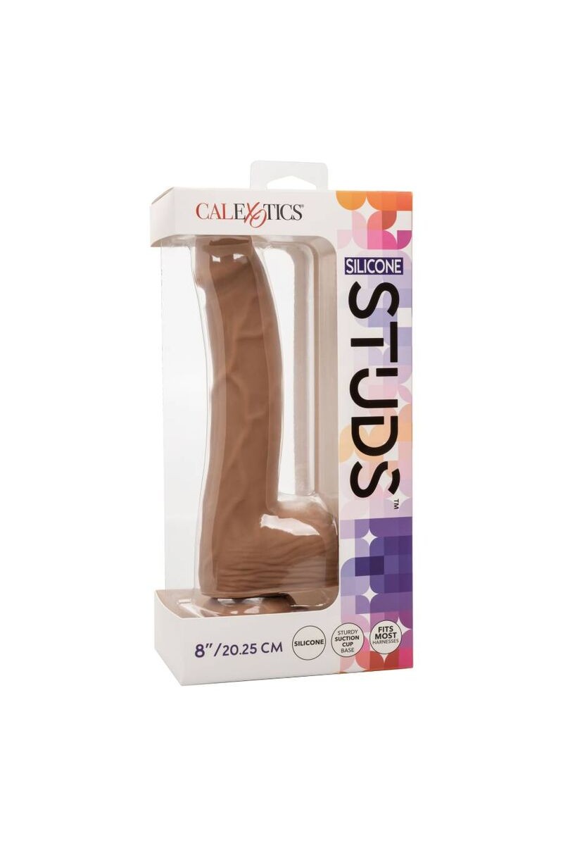 CALIFORNIA EXOTICS - SILICONE STUDS 20.32 CM BROWN