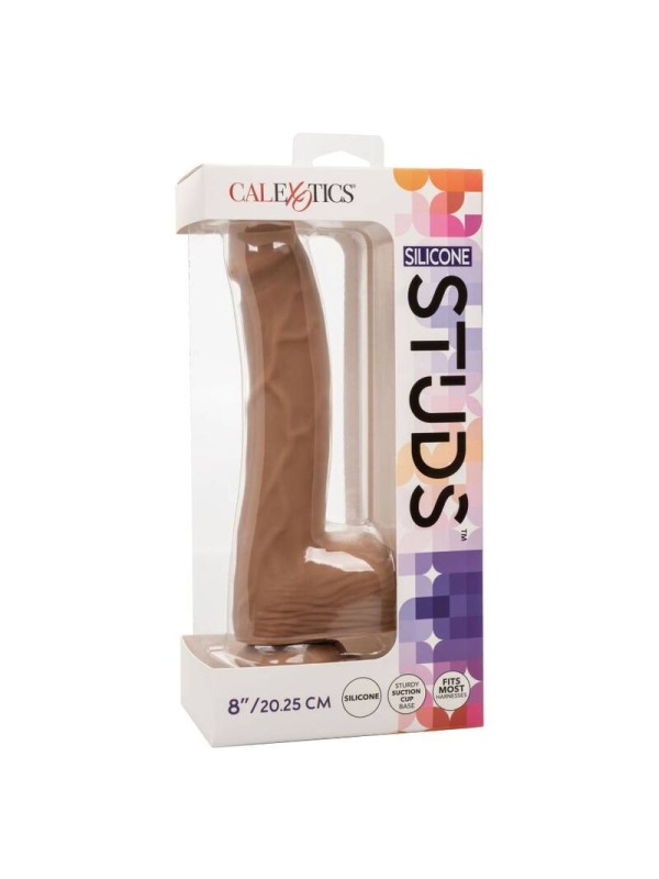 CALIFORNIA EXOTICS - SILICONE STUDS 20.32 CM BROWN