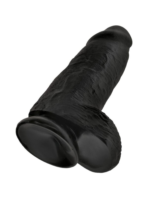 KING COCK - PENE REALISTICO CHUBBY 23 CM NEGRO