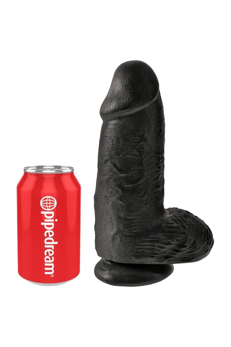 KING COCK - PENE REALISTICO CHUBBY 23 CM NEGRO