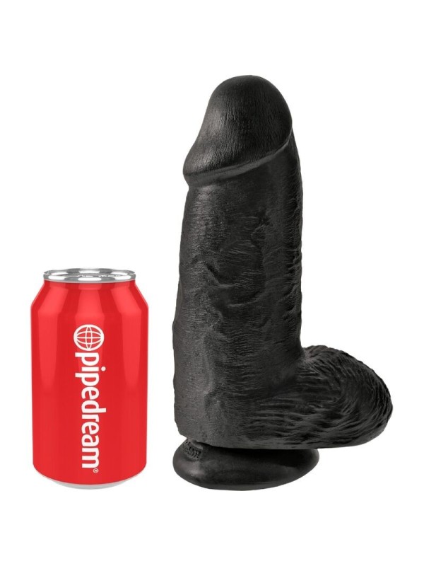 KING COCK - PENE REALISTICO CHUBBY 23 CM NEGRO