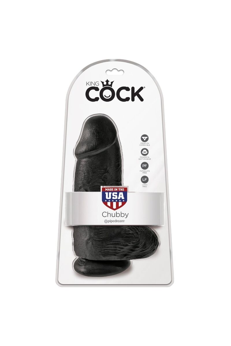 KING COCK - PENE REALISTICO CHUBBY 23 CM NEGRO