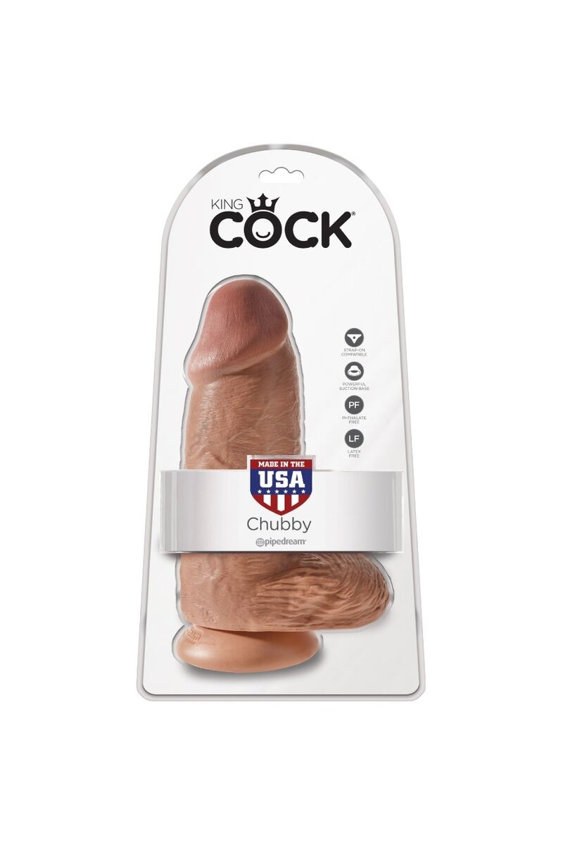 KING COCK - PENE REALISTICO CHUBBY 23 CM CARAMELO