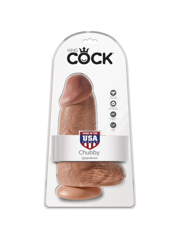 KING COCK - PENE REALISTICO CHUBBY 23 CM CARAMELO