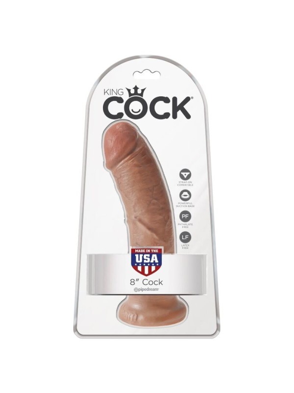 KING COCK - PENE REALISTICO 19.5 CM CARAMELO