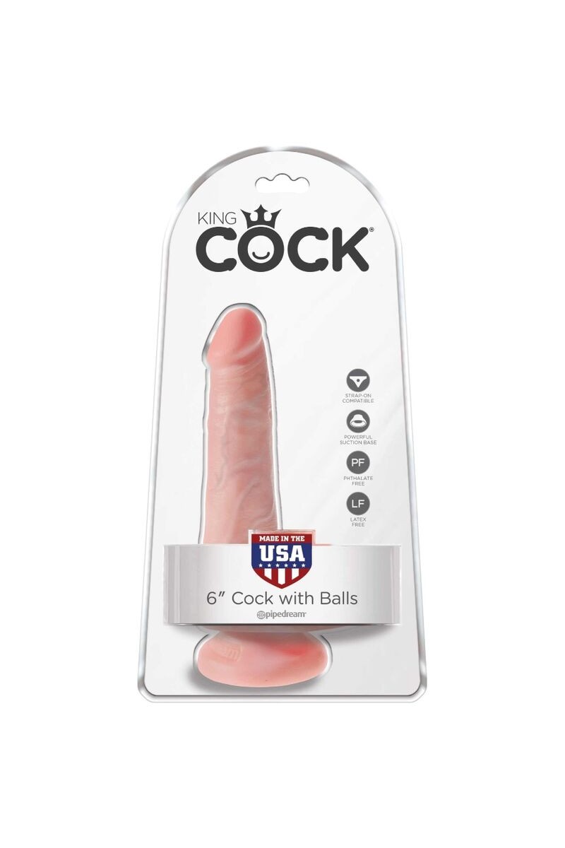 KING COCK - PENE REALISTICO CON TESTICULOS 13.5 CM NATURAL
