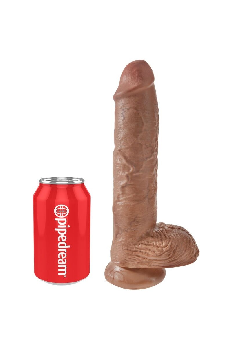 KING COCK - PENE REALISTICO CON TESTICULOS 19.8 CM CARAMELO