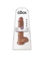 KING COCK - PENE REALISTICO CON TESTICULOS 19.8 CM CARAMELO