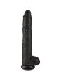 KING COCK - PENE REALISTICO CON TESTICULOS 30.5 CM NEGRO