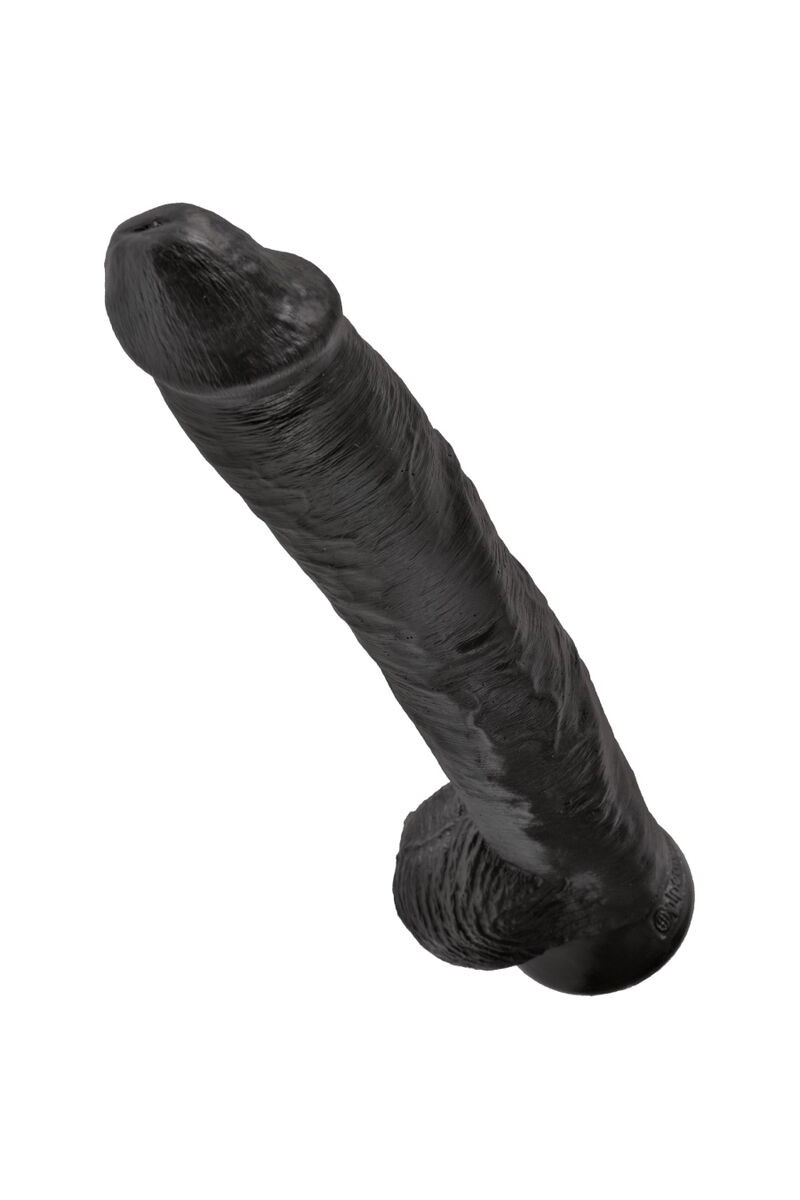 KING COCK - PENE REALISTICO CON TESTICULOS 30.5 CM NEGRO