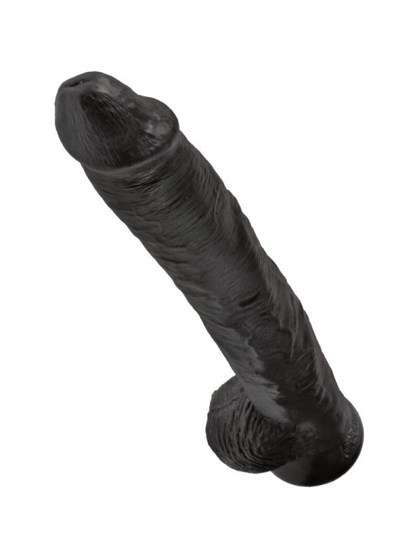 KING COCK - PENE REALISTICO CON TESTICULOS 30.5 CM NEGRO
