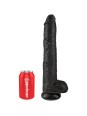KING COCK - PENE REALISTICO CON TESTICULOS 30.5 CM NEGRO