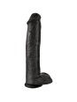 KING COCK - PENE REALISTICO CON TESTICULOS 34.2 CM NEGRO
