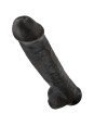 KING COCK - PENE REALISTICO CON TESTICULOS 34.2 CM NEGRO