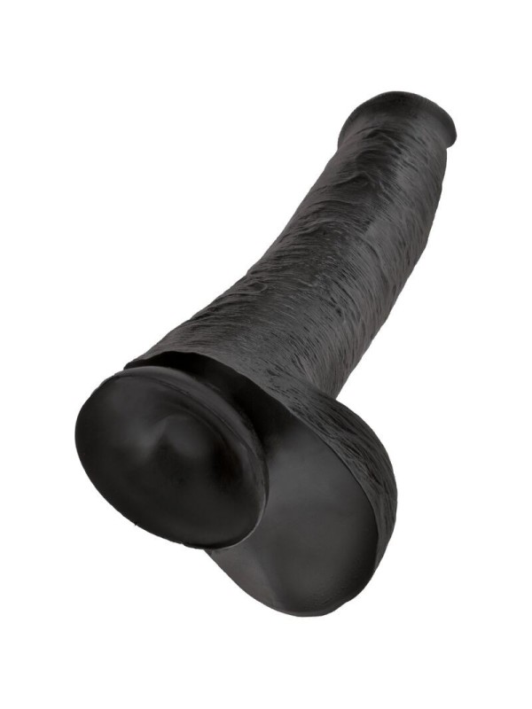 KING COCK - PENE REALISTICO CON TESTICULOS 34.2 CM NEGRO