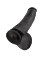 KING COCK - PENE REALISTICO CON TESTICULOS 34.2 CM NEGRO