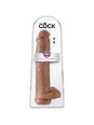 KING COCK - PENE REALISTICO CON TESTICULOS 34.2 CM CARAMELO