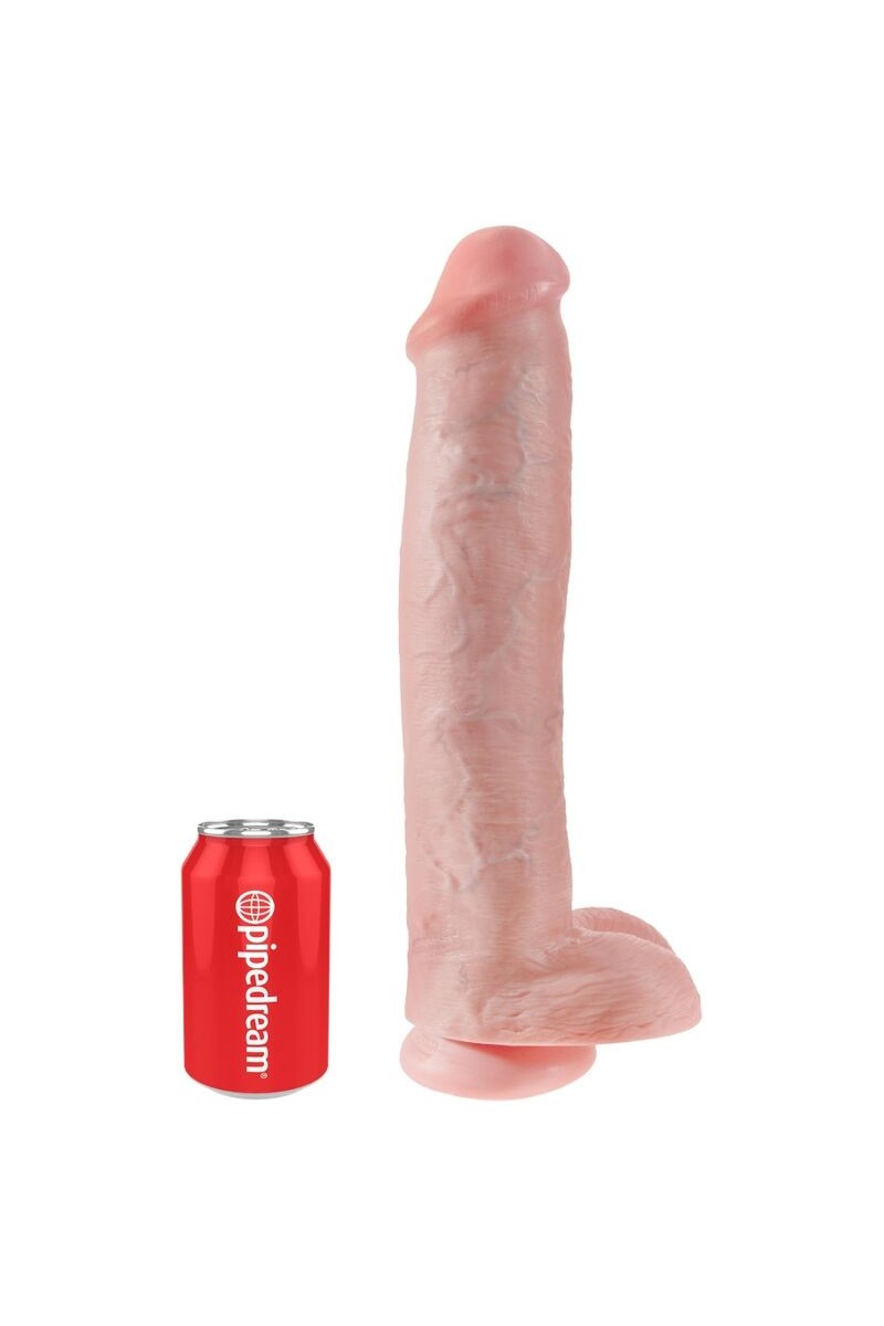 KING COCK - PENE REALISTICO CON TESTICULOS 34.2 CM NATURAL