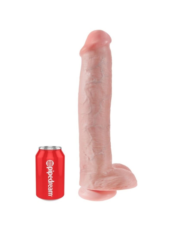 KING COCK - PENE REALISTICO CON TESTICULOS 34.2 CM NATURAL