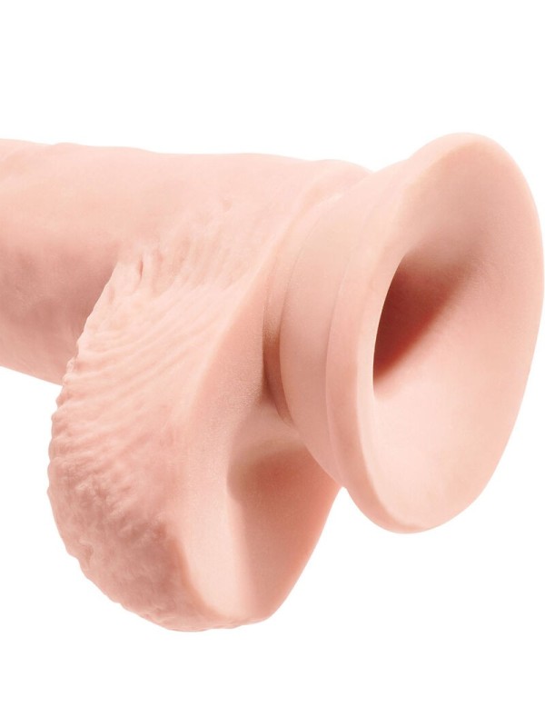 KING COCK - PENE REALISTICO CON TESTICULOS 19.4 CM NATURAL