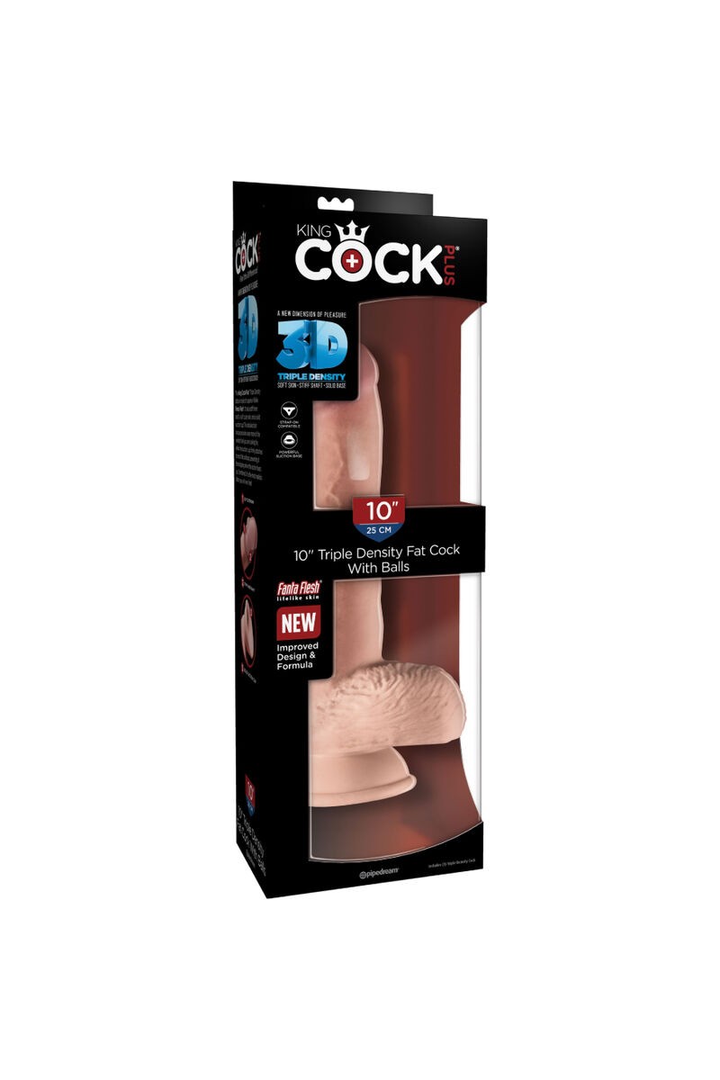 KING COCK - PENE REALISTICO CON TESTICULOS 19.4 CM NATURAL
