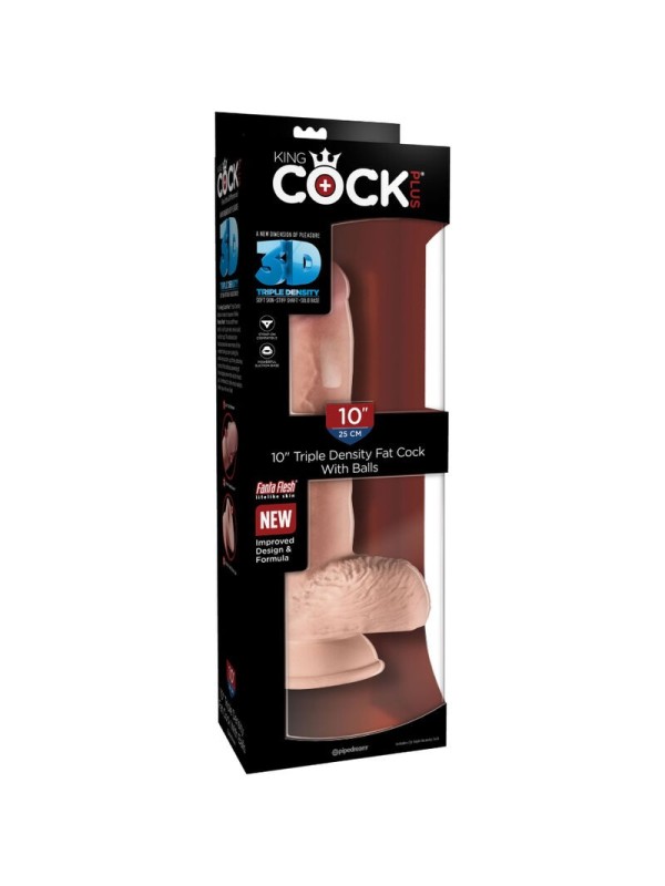 KING COCK - PENE REALISTICO CON TESTICULOS 19.4 CM NATURAL