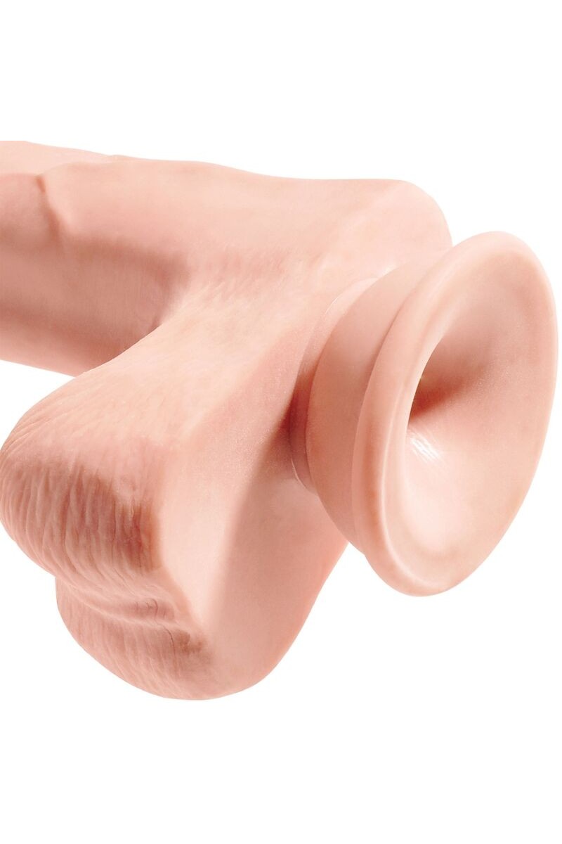 KING COCK - PENE REALISTICO 3D CON TESTICULOS 24.8 CM NATURAL