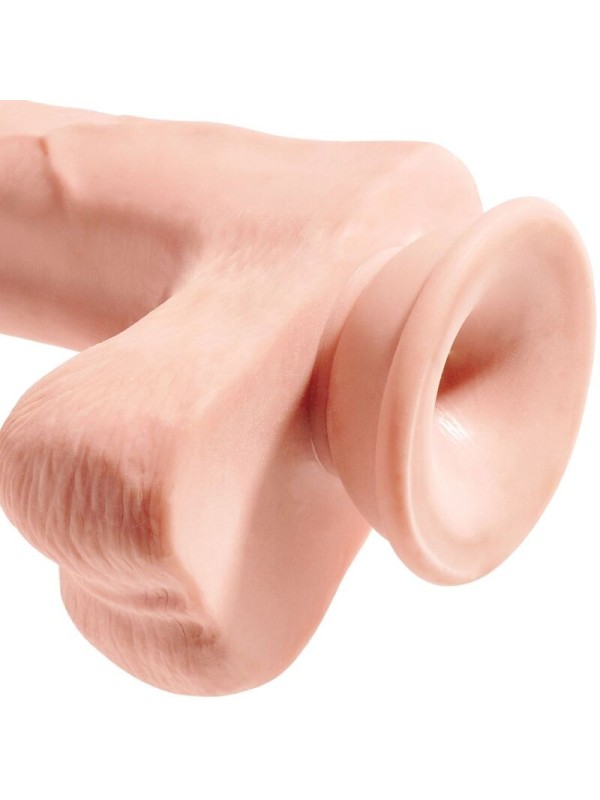 KING COCK - PENE REALISTICO 3D CON TESTICULOS 24.8 CM NATURAL
