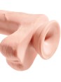 KING COCK - PENE REALISTICO 3D CON TESTICULOS 24.8 CM NATURAL