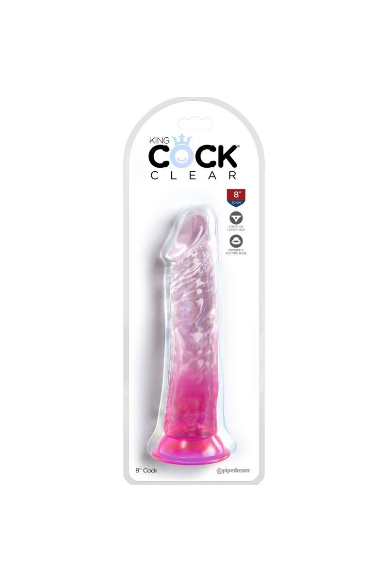 KING COCK - CLEAR PENE REALISTICO 19.7 CM ROSA