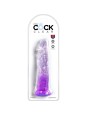 KING COCK - CLEAR PENE REALISTICO 19.7 CM MORADO