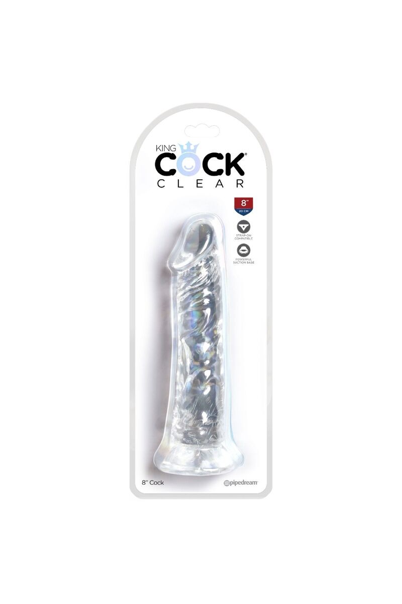 KING COCK - CLEAR PENE REALISTICO 19.7 CM TRANSPARENTE